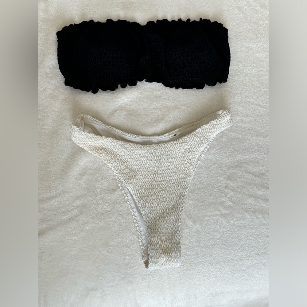 Holister Black and White Bikini Set
